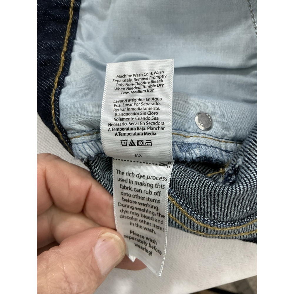 Woman’s NWT Free Assembly Blue Jeans Size 2 Wide Leg - Picture 6 of 7